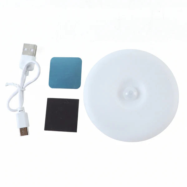 Motion Sensor LED Light, Rechargeable Wireless Night Light with PIR Sensor (1 Set)