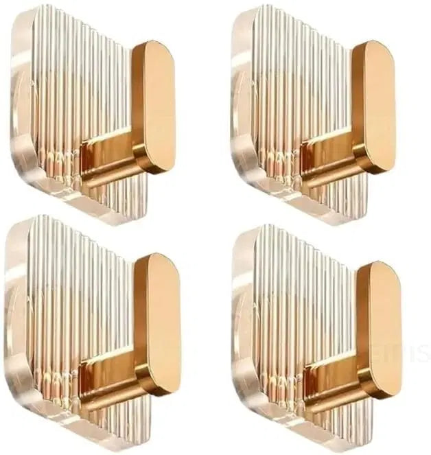 ✨ Luxury Acrylic Self-Adhesive Hooks – Stylish & Space-Saving Wall Hooks