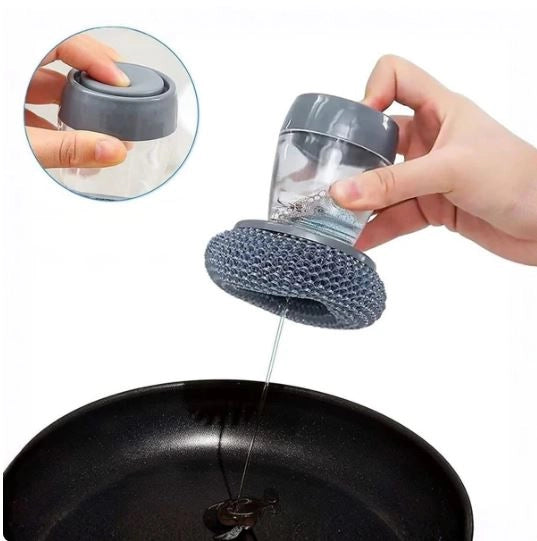 🧼 2-in-1 Liquid Soap Dispensing Brush (Pack of 2) – Kitchen & Dish Cleaning Brush