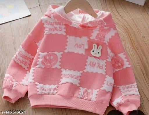 Cotton Blend Printed Hoodie for Girls ā Cute & Comfortable Winter Wear