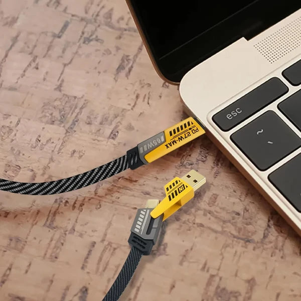 65W 4-in-1 Fast Charging Cable – Durable Multi-Port Charger | Indo Glow