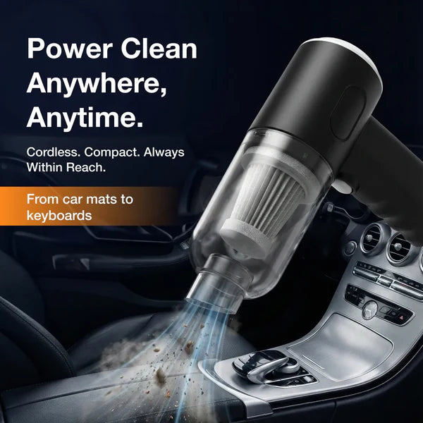 Mini Car Vacuum – Wireless, Portable & 3-in-1 Cleaner | Storenzo