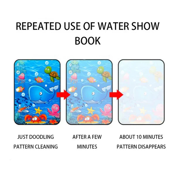 Magic Water Coloring Book – Reusable Mess-Free Fun for Kids | Inventive Play | Keep away from ink pen | Buy 1 Get 1 free | Offer ending soon