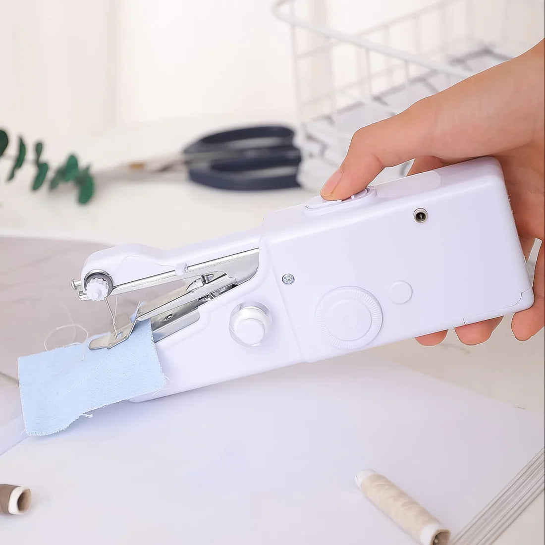 Mini Electric Sewing Machine – Portable & Cordless | Lightweight Stapler Style Sewing Tool for Home & Travel Use - silai