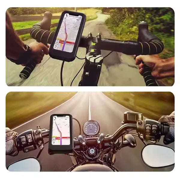 Waterproof Bike Phone Mount – 360° Rotation & Universal | Indo Glow