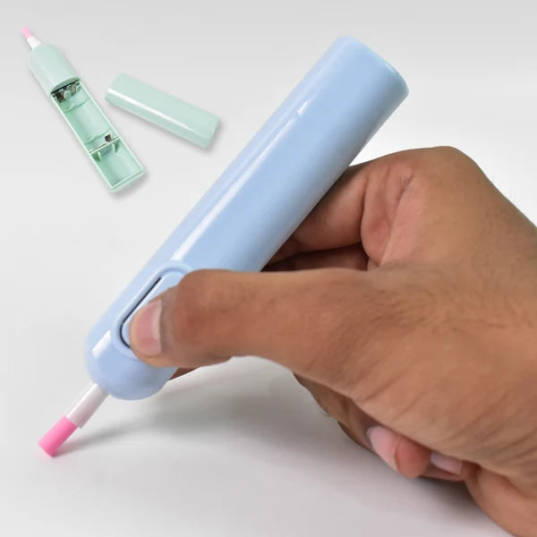 Electric Eraser Kit – Precision Erasing for Art & Drafting | ScribbleJoy | pack of 1 with 10 extra eraser Tip |
