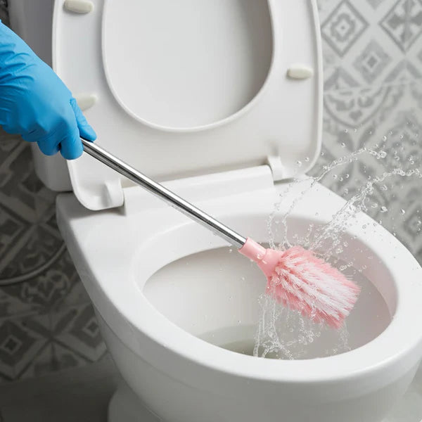 Toilet Cleaning Brush – Long Handle, Ergonomic & Splash-Resistant
