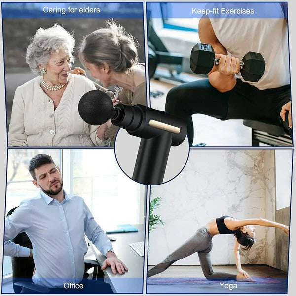 Deep Tissue Massager – Cordless for Muscle Pain Relief | VelvaBloom