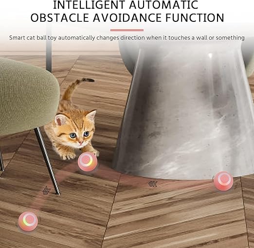 Intelligent 360° Cat Toy Ball – Interactive Play Ball | Pack of 1
