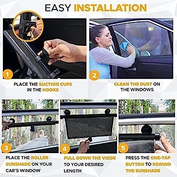 Universal Magnetic Car Window Sunshade – Privacy & Sun Protection 🚗☀️