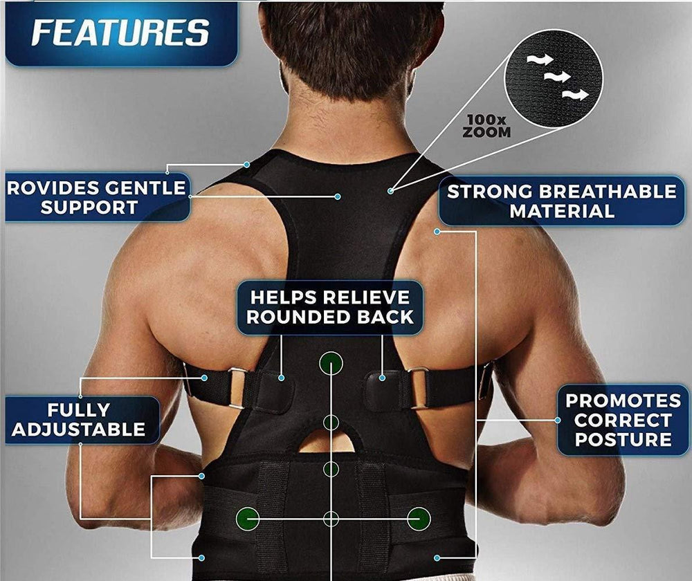 🧍 Posture Corrector Belt for Men & Women – Adjustable Back & Shoulder Support