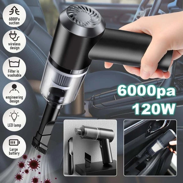 Mini Car Vacuum – Wireless, Portable & 3-in-1 Cleaner | Storenzo
