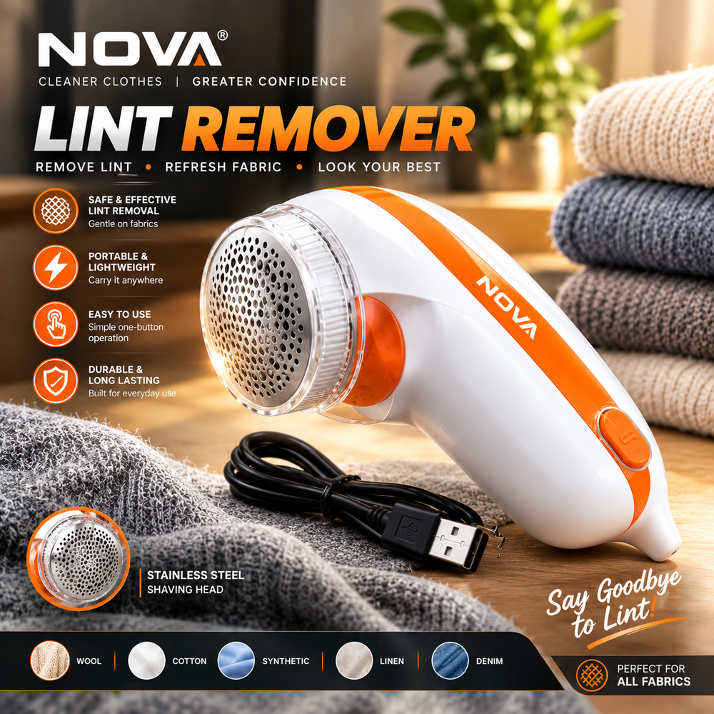 Portable Fabric Lint Remover – Clothes Fuzz & Fabric Hair Remover👕