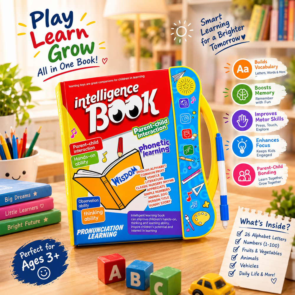 Magical Talking Alphabet Book for Kids – Interactive Early Learning Toy book 📕