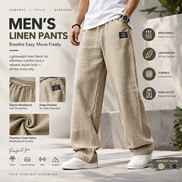Men's Hemp Lightweight Pants.