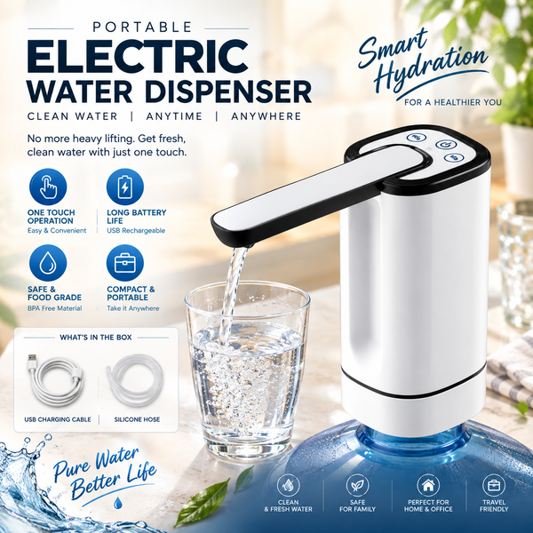 💧 Electric Water Dispenser (PD42) – Portable & Easy Water Pump