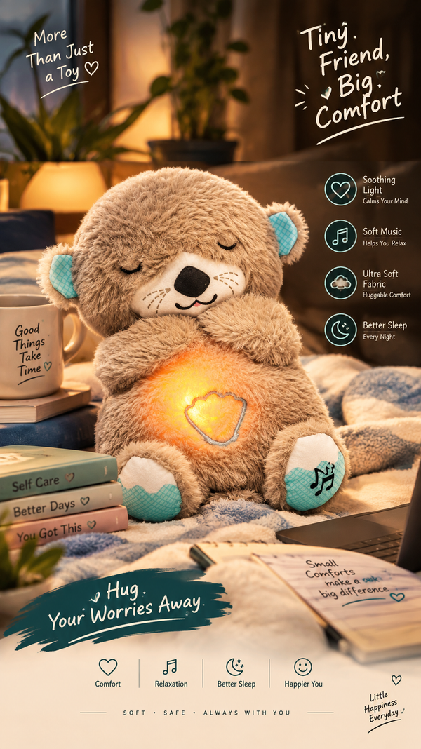 Music Otter Baby Sleep Toy – Soothing Sounds & Gentle Night Light 🦦🌙