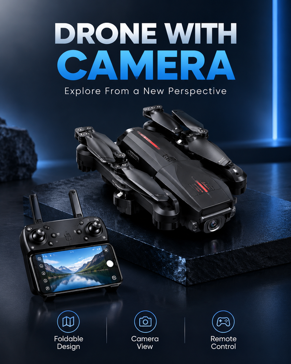 Foldable Drone with Camera – Remote Control Flying Drone