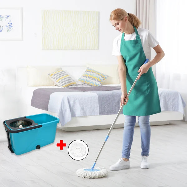 Spin Mop – Quick Floor Cleaning with Large Wheel Bucket | Pro Clean