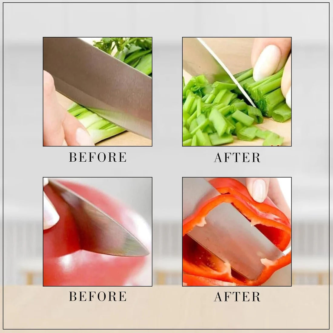 3 Stage Manual Knife Sharpener Tool for Steel and Ceramic Knives