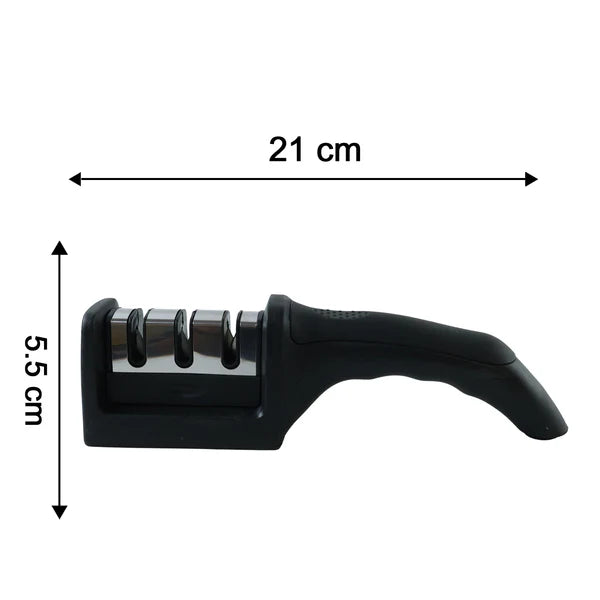 3 Stage Manual Knife Sharpener Tool for Steel and Ceramic Knives