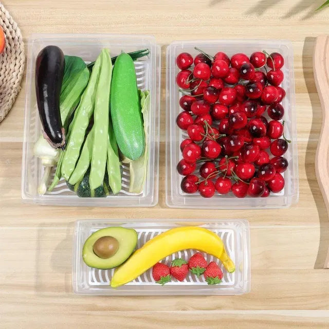 🧊 Fridge Storage Containers – Space-Saving Organizer | Pack of 2