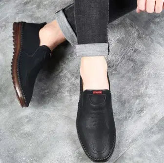 👞 Brawo Black Casual Men’s Loafer Shoes – Stylish & Comfortable Everyday Footwear