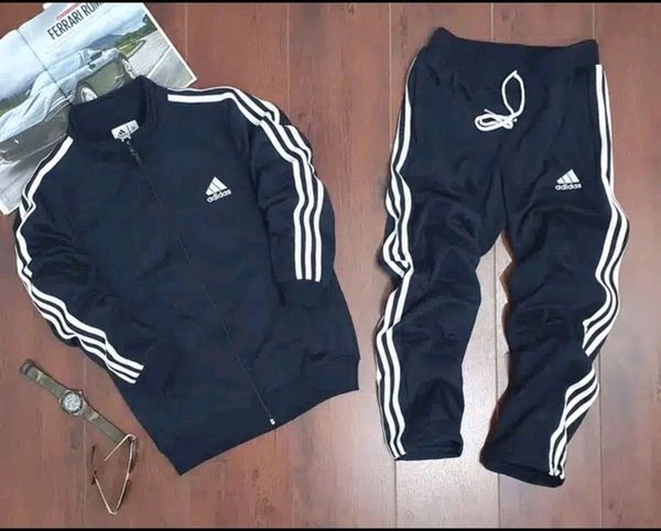 Adidas Lycra Tracksuit for Men – Navy Blue | Sporty & Comfortable 🔥