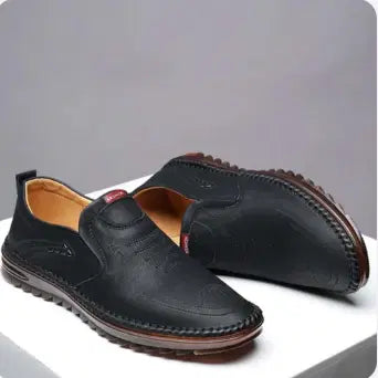 👞 Brawo Black Casual Men’s Loafer Shoes – Stylish & Comfortable Everyday Footwear