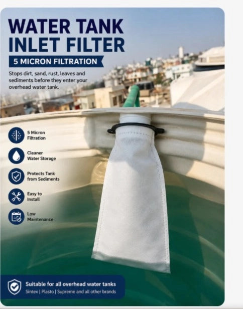 💧 Borewell & Overhead Tank Water Filter – Filtration System for Bore Water | Pack of 1