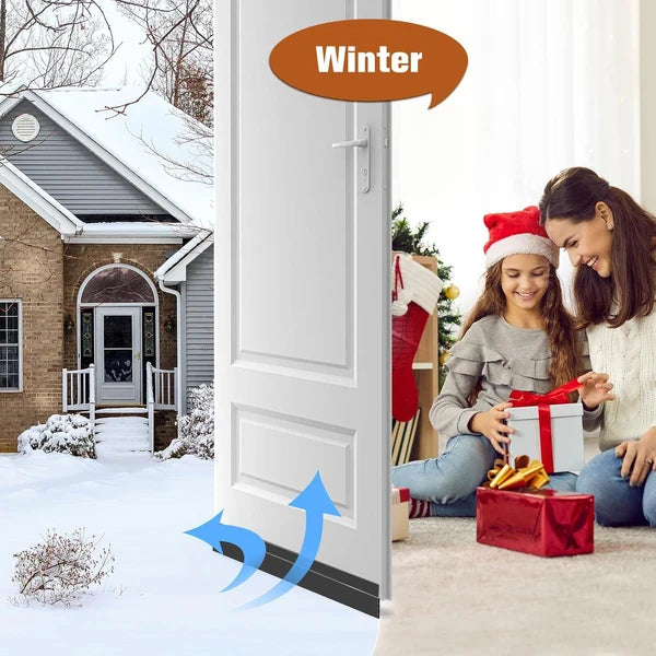 Silicone Door Bottom Seal Strip – 1 Meter Self-Adhesive Noise Reduction, Door Guard