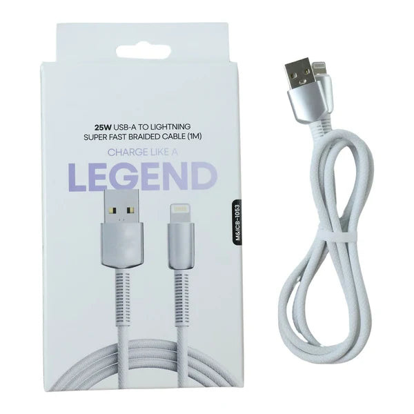 High Speed USB A to Lightning Cable – 25W Fast Charging & Data Transfer